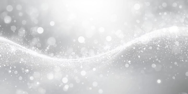 Abstract silver background with white particles, designed for text and layout backgrounds, Earth Day