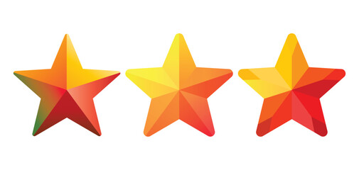 3 Modern Christmas Star Icons Pack Showcasing Stylish Holiday Star Designs for Digital Graphics, Print Materials, and Creative Seasonal Use