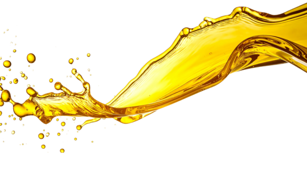 Yellow Water or Oil Wave or Splash - Watery substance for Product Health Care and Cosmetics packaging placement - Oily Liquid - Transparent PNG flowing cosmetic
