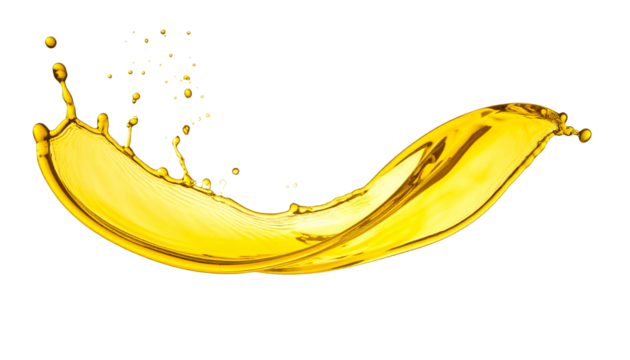 Yellow Water or Oil Wave or Splash - Watery substance for Product Health Care and Cosmetics packaging placement - Oily Liquid - Transparent PNG flowing cosmetic