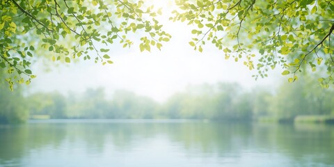 Ripe green apples on tree branch, emphasizing freshness for healthy snacking, Earth Day
