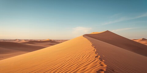 Sahara Desert landscape in Morocco emphasizing arid terrain and expansive dunes, Earth Day