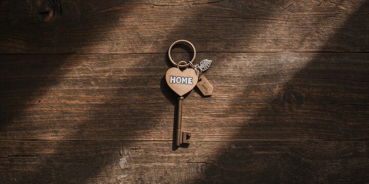 Knitted children's mittens hanging from a line for sale, emphasizing craft and handmade warmth - Powered by Adobe
