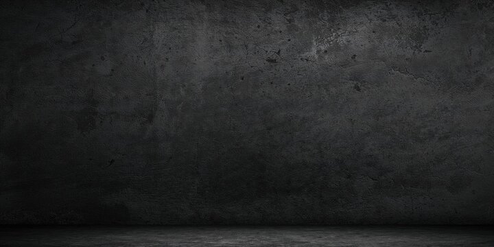 Dark concrete textured wall for interior design, ideal as background for text or layout, emphasizing industrial style