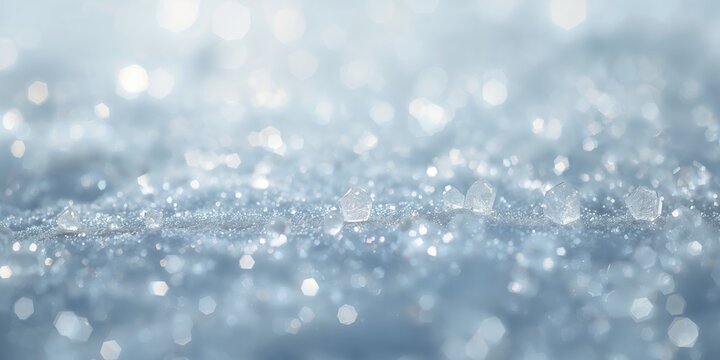 Meadow with white flowers under rain in summer time, serving as a natural background for text and layout