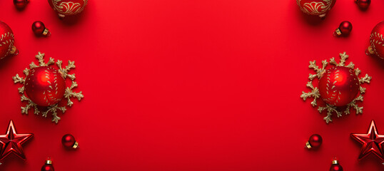 Merry Christmas and Happy Holidays greeting card, frame, banner, border. New Year. Noel. Golden...