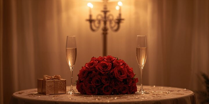 Luxury Balinese style villa in Phuket glowing during blue hour reflected in swimming pool, ideal for vacation photography