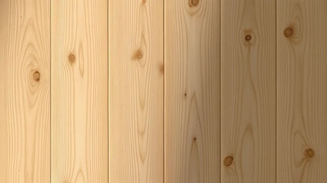 A close-up of light wood panels with visible knots and grain pattern.