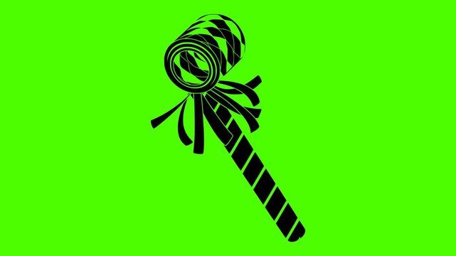 party illustration celebration silhouette video logo green icon screen outline birthday horn confetti joy fun happy celebrate holiday event shape trumpet vector graphic background