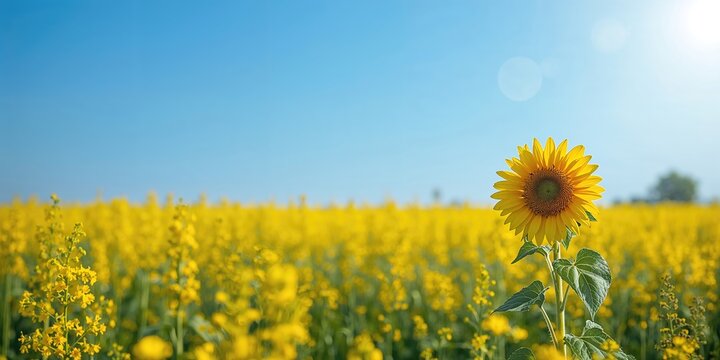 Cold sunshine on a clear sky, creating a bright atmosphere for outdoor activities