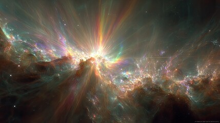 Abstract Colorful Cosmic Explosion