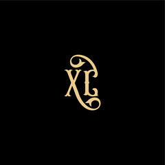 XC letter initial royal concept Barock style design monogram modern logo