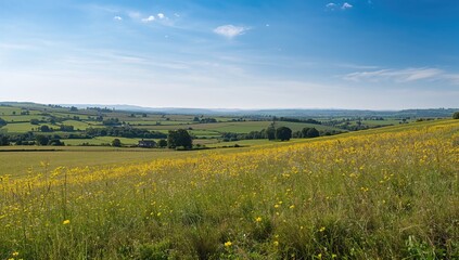 Wide open fields in the UK, emphasizing rural landscape preservation