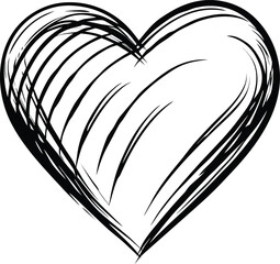 Abstract black and white open book heart shape symbol of love and information reading on a page