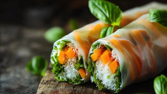 Asian Vegetable Spring Rolls