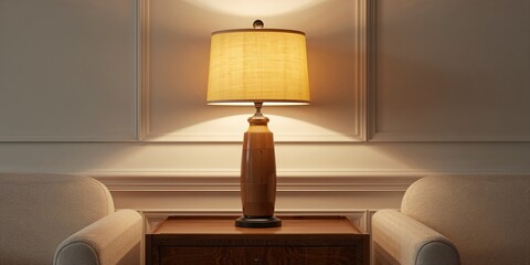 Messy living room interior after celebration with sofa, tables, and decor, highlighting clutter and disarray