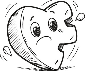 A collection of cartoon animal illustrations and vector icons featuring funny, smiling, and cute character faces for art, design, or a children's coloring book