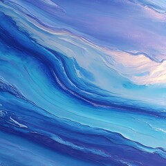 Abstract Fluid Painting With Vibrant Colors