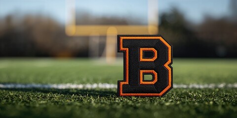 Autism awareness display with a young girl and colorful puzzle pieces on a vibrant red background, emphasizing inclusivity and support