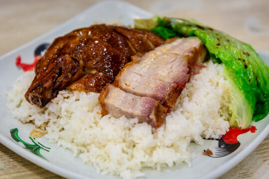 rice with duck and pork