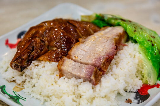 rice with duck and pork