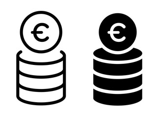 Euro coin icon