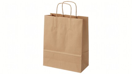 paper bag isolated on white