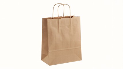 paper bag isolated on white