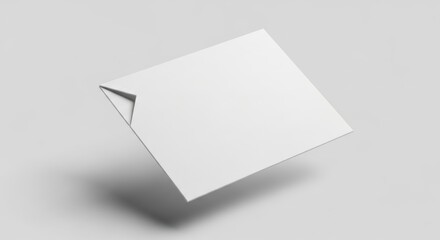 Minimalist Envelope: A single, pristine white envelope levitates in a serene, uncluttered space, its simple design radiating elegance and understated sophistication.