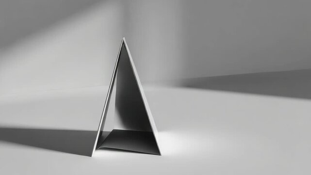 3D Cube on White Surface