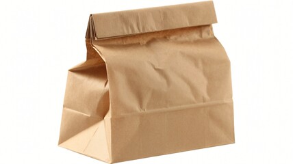 paper bag isolated on white