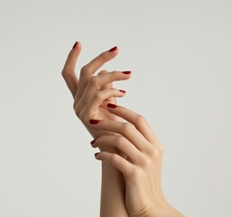 woman hands with manicure
