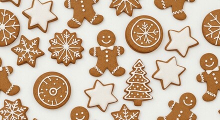 Delightful Holiday Baking: A Festive Assortment of Homemade Gingerbread Cookies