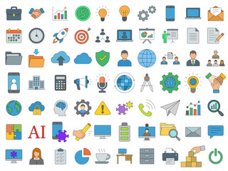 business icons set