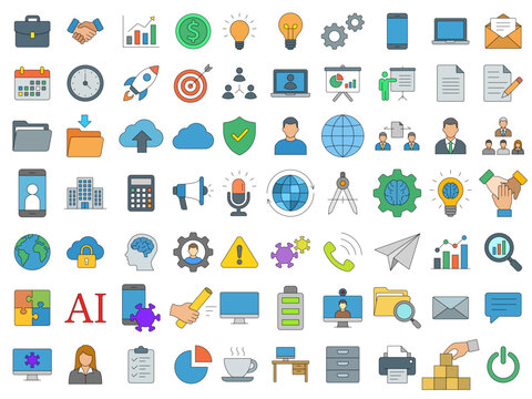 business icons set
