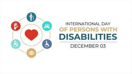 A video animation based on the theme of International Day of Persons with Disabilities promotes inclusion, accessibility, and equal rights for people of all abilities.