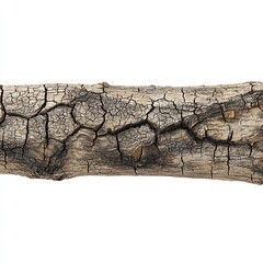 A detailed close-up of an aged, weathered tree branch with intricate textures.