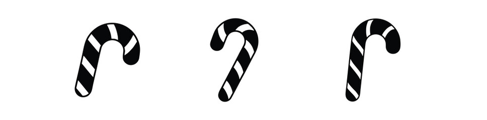 candy cane silhouette classic candy cane shape for sweet holiday artwork this simple design shows the shape in a clean and easy style for holiday artwork and seasonal use with a soft look