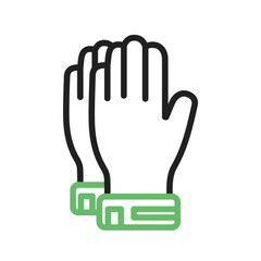 Gloves icon vector image. Suitable for mobile apps, web apps and print media.