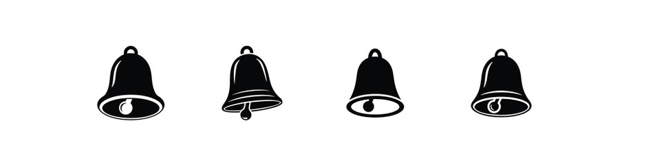 christmas bell silhouette christmas bell shape used for winter festive decoration this simple design shows the shape in a clean and easy style for holiday artwork and seasonal use with a soft look