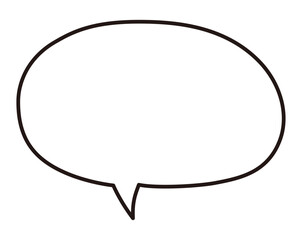 Fototapeta premium シンプルな吹き出し