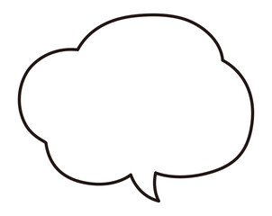 シンプルな吹き出し