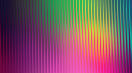 Abstract vertical lines of vibrant rainbow colors creating a textured blurred and glowing background effect