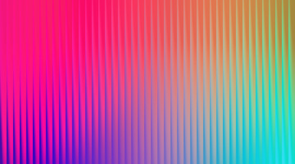 Vibrant vertical stripes of color transition from bright pink and purple to orange yellow and green in a modern abstract background