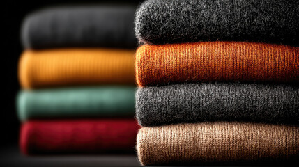 stack of soft fluffy wool sweaters, cashmere clothes, winter jumper, merino, cardigan, warm sweater, pile of cardigans, woolen textile