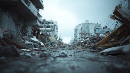 Devastation and Resilience Landscape After Natural Calamity Destruction