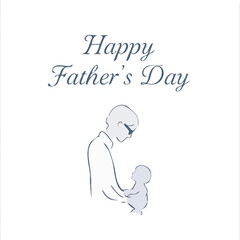 vector illustration happy father day