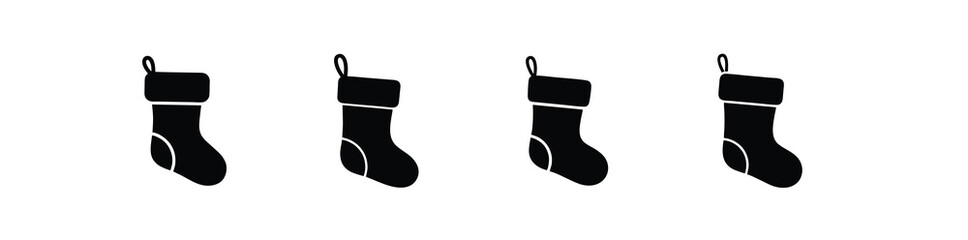 christmas stocking silhouette christmas stocking shape for winter holiday decor this simple design shows the shape in a clean and easy style for holiday artwork and seasonal use with a soft look