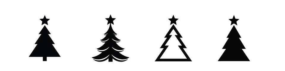 christmas tree silhouette 6 evergreen tree shape made for winter holiday theme this simple design shows the shape in a clean and easy style for holiday artwork and seasonal use with a soft look