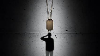Dog Tag Silhouette